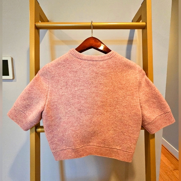 ALAÏA Wool-Rich Cropped Sweater - Picture 8 of 9